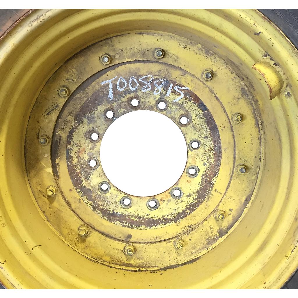 12-Hole Stub Disc Center for 34" Rim, John Deere Yellow