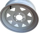 5"W x 15"D, New Holland White 5-Hole Stamped Plate
