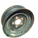 4"W x 12"D, Black 5-Hole Stamped Plate