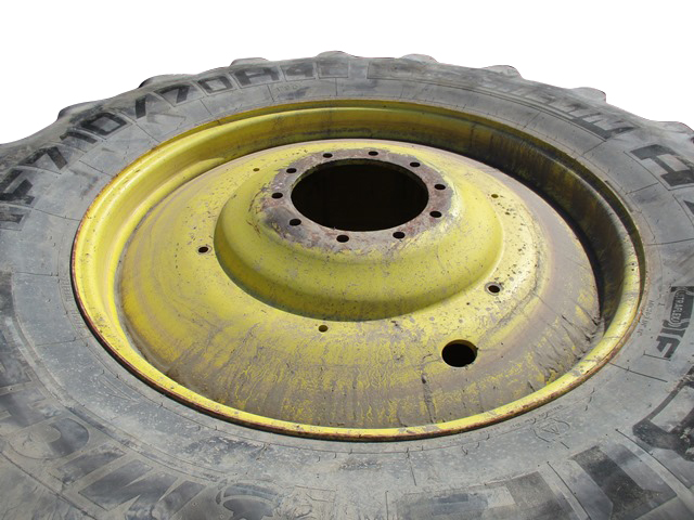 25"W x 42"D, John Deere Yellow 10-Hole Formed Plate