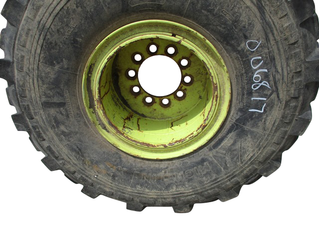 18"W x 21"D, John Deere Yellow 10-Hole Terra Rim