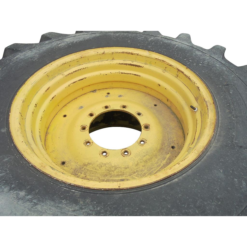 27"W x 32"D, John Deere Yellow 10-Hole Formed Plate