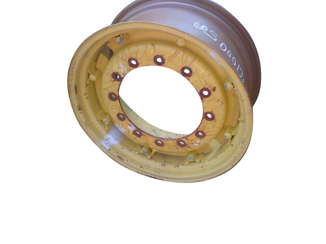 12"W x 28"D, John Deere Yellow 8-Hole Rim with Clamp/Loop Style