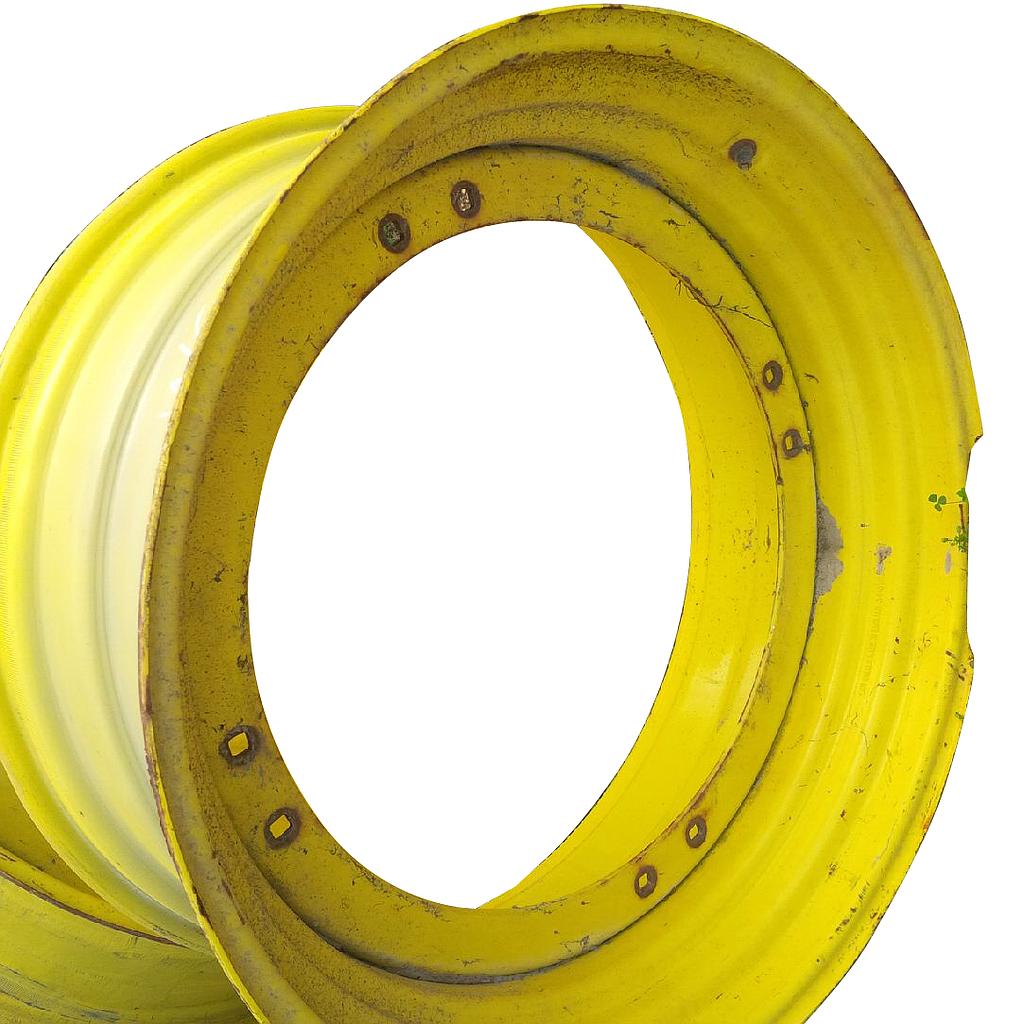15"W x 34"D, John Deere Yellow 8-Hole Stub Disc (groups of 2 bolts)