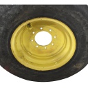 11"W x 18"D, John Deere Yellow 8-Hole Formed Plate