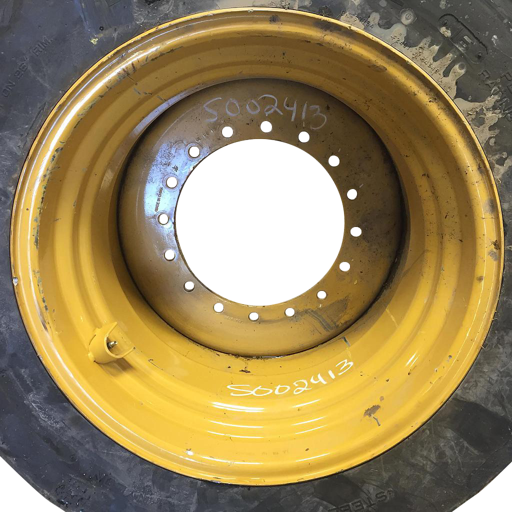 20"W x 26"D, New Holland Yellow 16-Hole Formed Plate