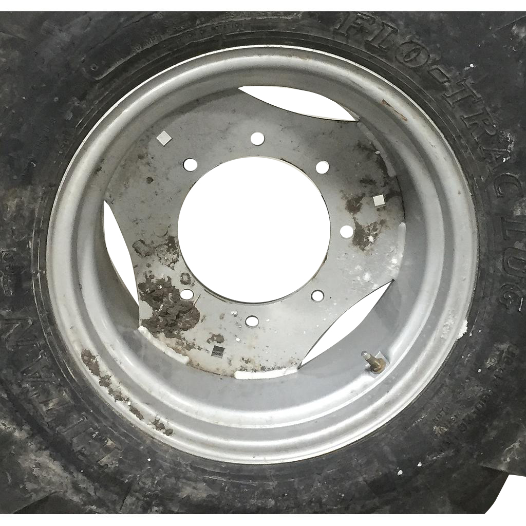 14"W x 20"D, Case IH Silver Mist 8-Hole Flat Plate