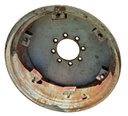 8-Hole Rim with Clamp/U-Clamp Center for 24" Rim, Case IH Silver Mist