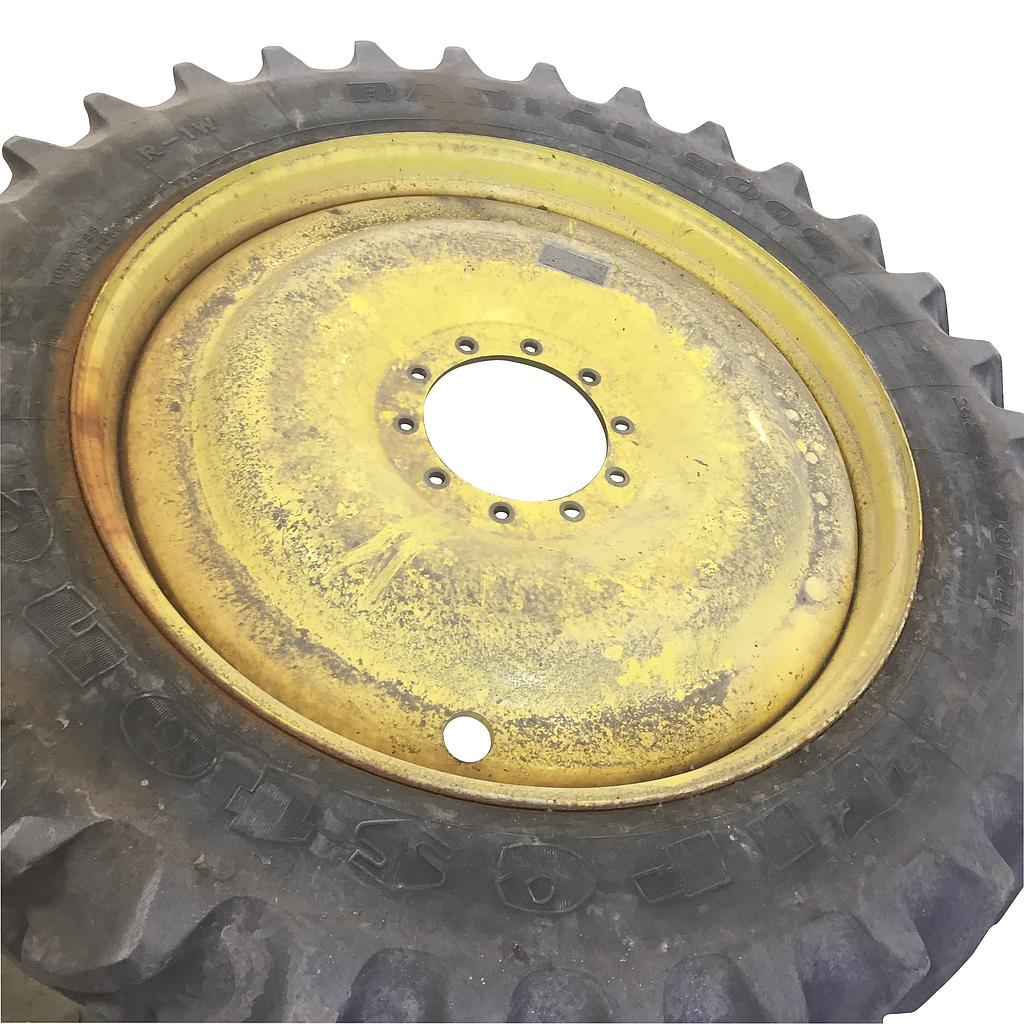 13"W x 46"D, John Deere Yellow 10-Hole Bubble Disc