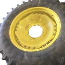 13"W x 34"D Waffle Wheel (Groups of 3 bolts) Rim with 10-Hole Center, John Deere Yellow