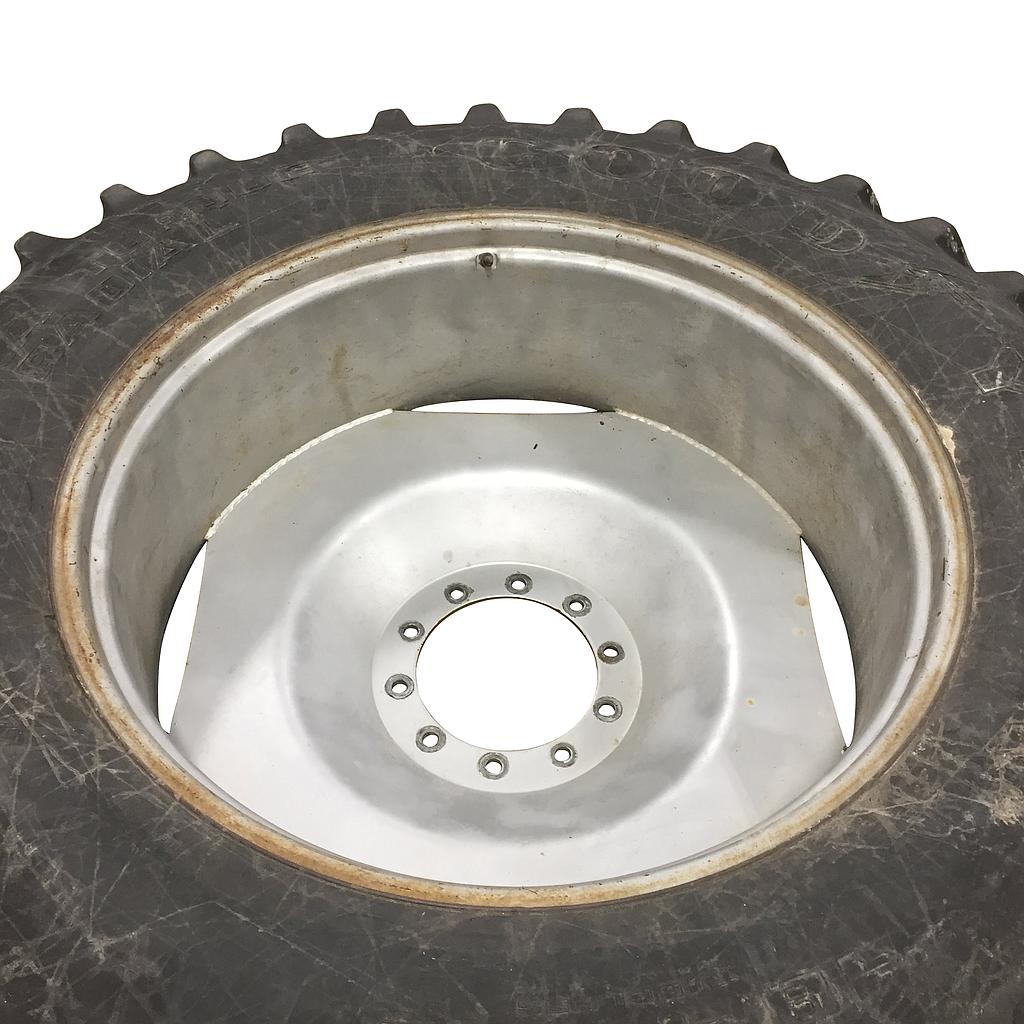 16"W x 42"D, Case IH Silver Mist 10-Hole Formed Plate