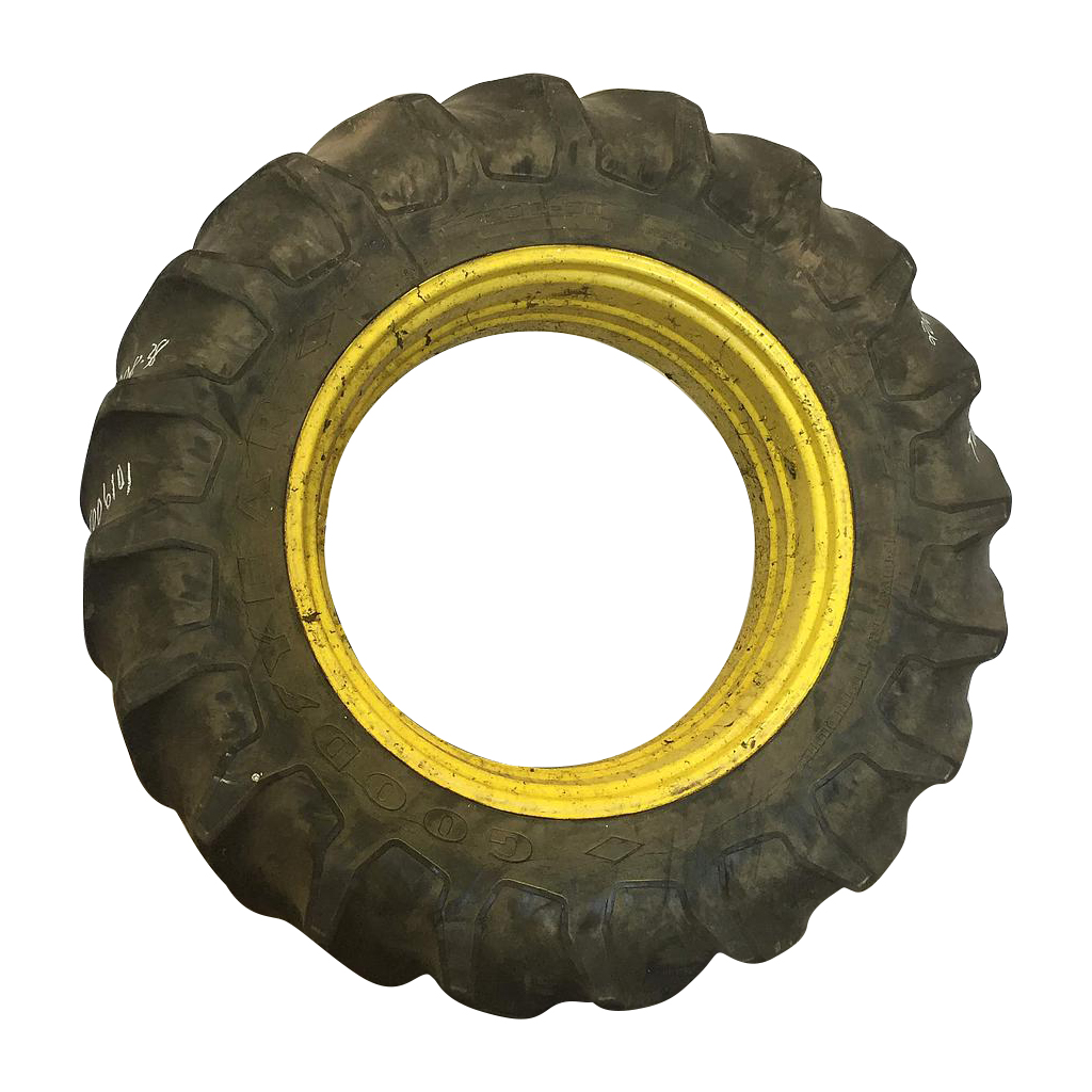 18"W x 38"D, John Deere Yellow 0-Hole Double Bevel 38" Cast