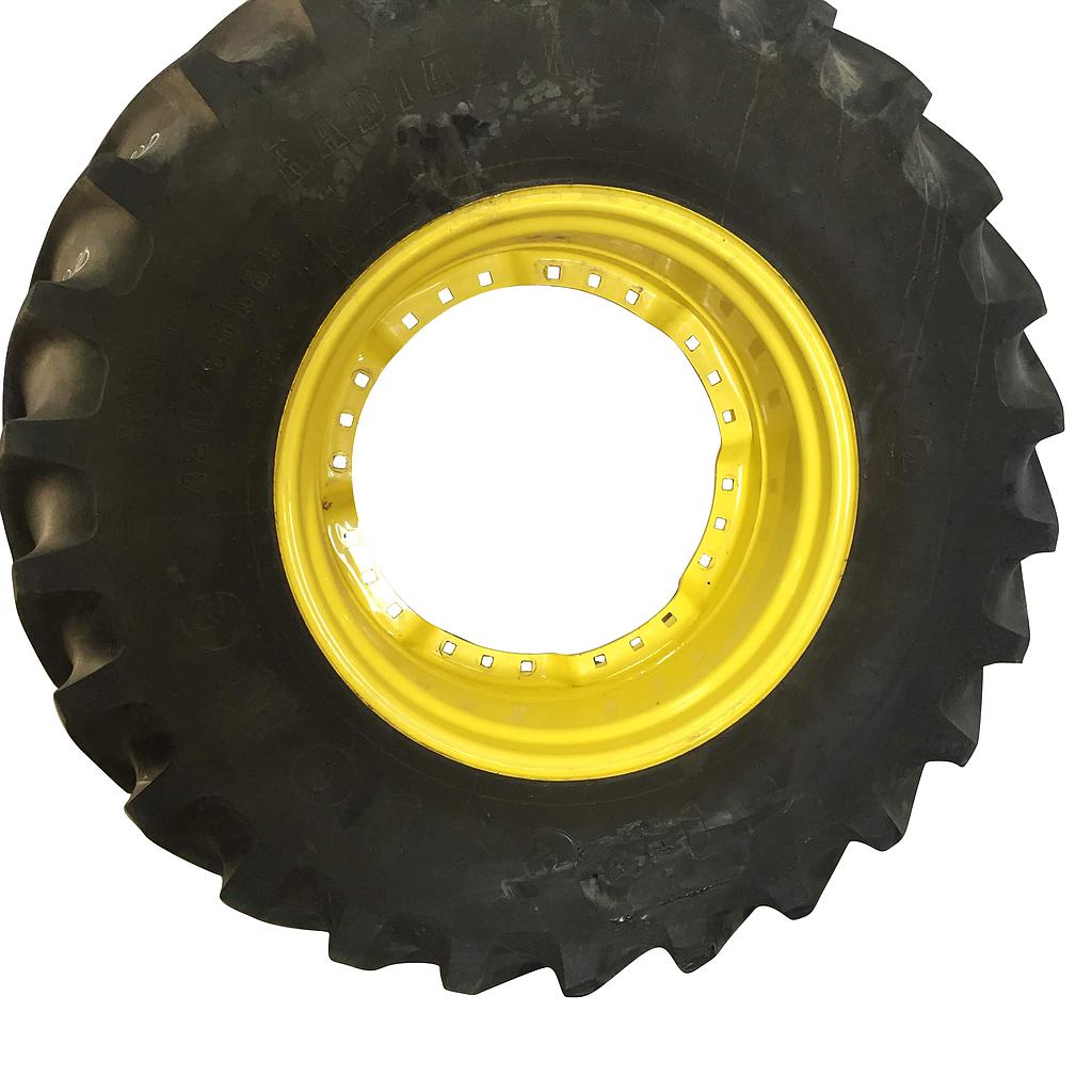 15"W x 28"D, Black 12-Hole Waffle Wheel (Groups of 3 bolts)