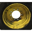 14"W x 22.5"D, John Deere Yellow 10-Hole Formed Plate
