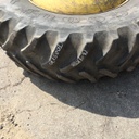 480/80R38 Goodyear Farm Dyna Torque Radial R-1 on John Deere Yellow 10-Hole Dolly Dual 65%