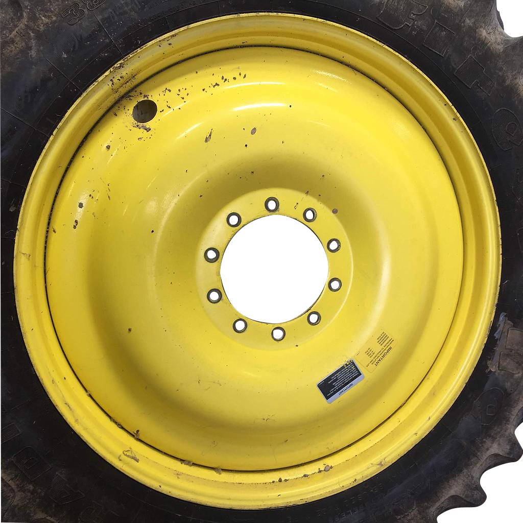 13"W x 46"D, John Deere Yellow 10-Hole Bubble Disc