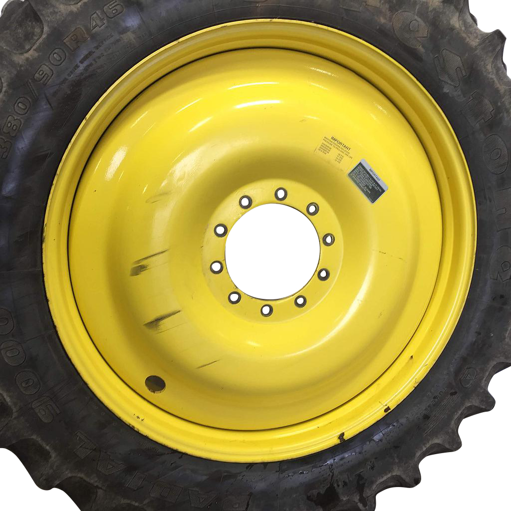 13"W x 46"D, John Deere Yellow 10-Hole Bubble Disc