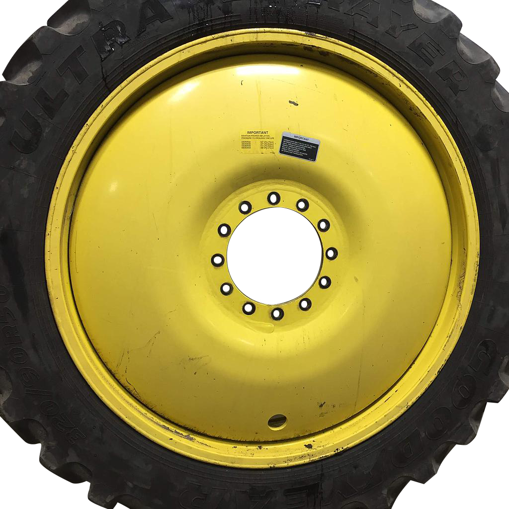 10"W x 50"D, John Deere Yellow 12-Hole Bubble Disc