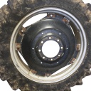 12"W x 36"D Rim with Clamp/U-Clamp (groups of 2 bolts) Rim with 8-Hole Center, Case IH Silver Mist/Black