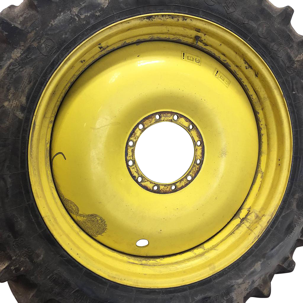 13"W x 46"D, John Deere Yellow 10-Hole Bubble Disc