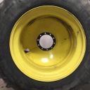 18"W x 42"D, John Deere Yellow 10-Hole Dolly Dual