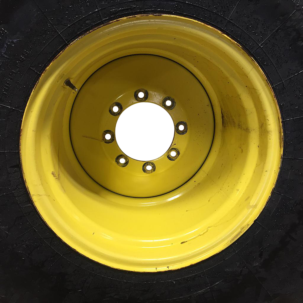 25"W x 26"D, John Deere Yellow 8-Hole Formed Plate