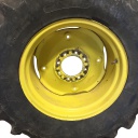 12"W x 24"D, John Deere Yellow 8-Hole Formed Plate W/Weight Holes