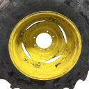 12"W x 28"D Stub Disc (groups of 2 bolts) Rim with 8-Hole Center, John Deere Yellow