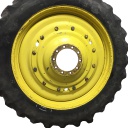 10"W x 50"D Stub Disc Rim with 10-Hole Center, John Deere Yellow