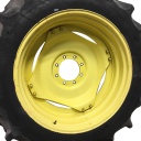 12"W x 38"D Stub Disc (groups of 2 bolts) Rim with 8-Hole Center, John Deere Yellow