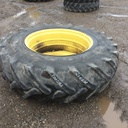 20.8/R38 BF Goodrich Power Saver Radial HT R-1 on John Deere Yellow 10-Hole Formed Plate 30%
