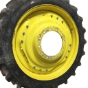 10"W x 42"D Waffle Wheel (Groups of 3 bolts) Rim with 12-Hole Center, John Deere Yellow