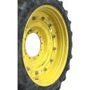 10"W x 42"D Stub Disc Rim with 12-Hole Center, John Deere Yellow