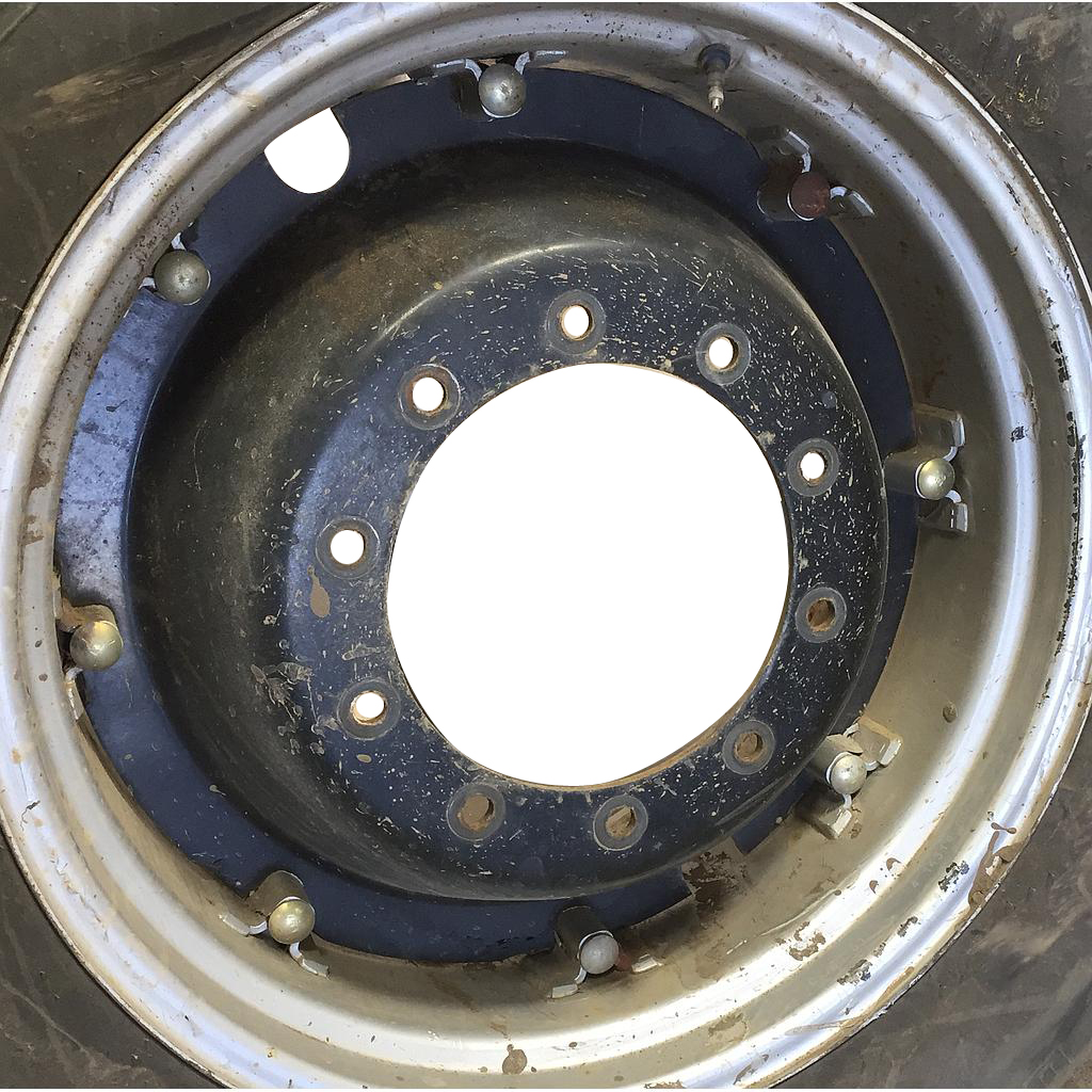 10-Hole Rim with Clamp/Loop Style Center for 28" Rim, Black