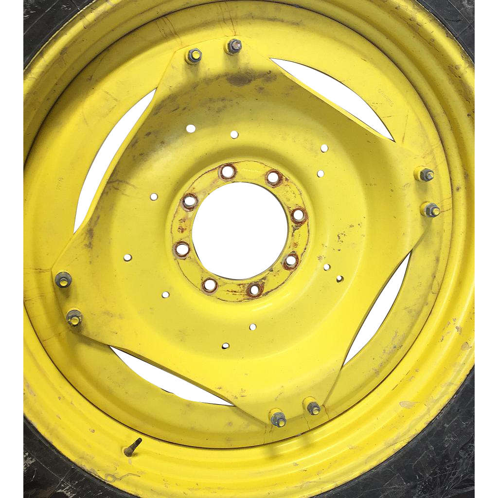 8-Hole Stub Disc (groups of 2 bolts) Center for 38" - 54" Rim, John Deere Yellow