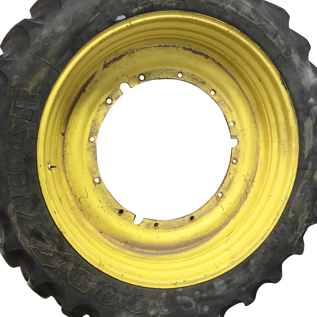 10"W x 50"D, John Deere Yellow 12-Hole Stub Disc