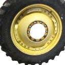 10"W x 34"D Waffle Wheel (Groups of 3 bolts) Rim with 10-Hole Center, John Deere Yellow