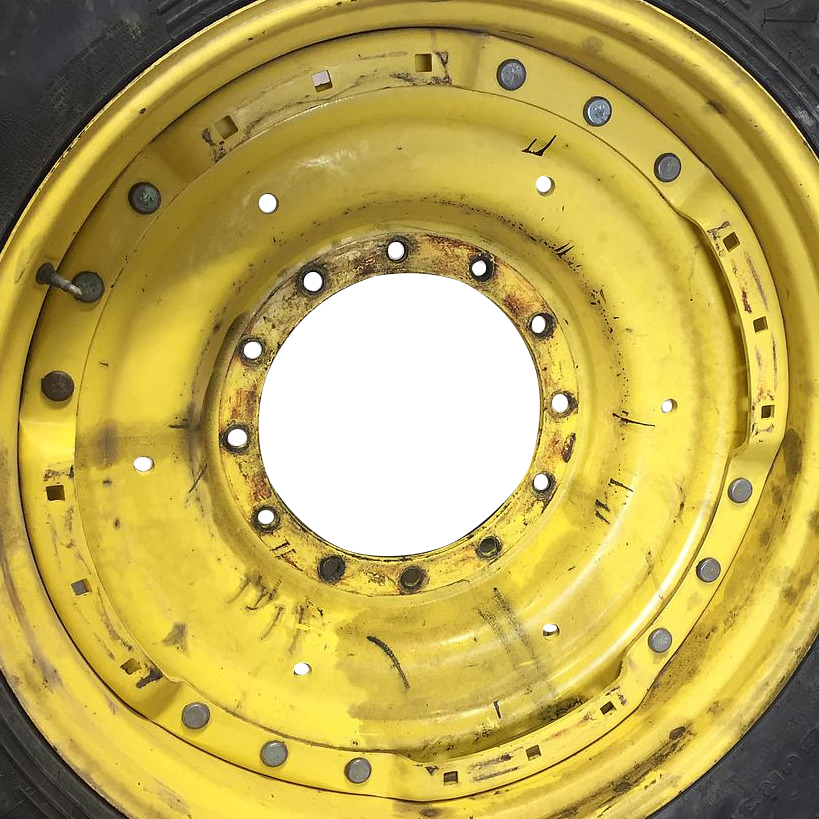 12-Hole Waffle Wheel (Groups of 3 bolts) Center for 38" - 54" Rim, John Deere Yellow