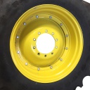 15"W x 34"D Stub Disc Rim with 10-Hole Center, John Deere Yellow