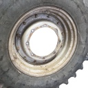 12"W x 30"D Stub Disc Rim with 8-Hole Center, Case IH Silver Mist