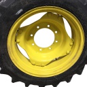 8"W x 24"D, John Deere Yellow 8-Hole Rim with Clamp/Loop Style (groups of 2 bolts)
