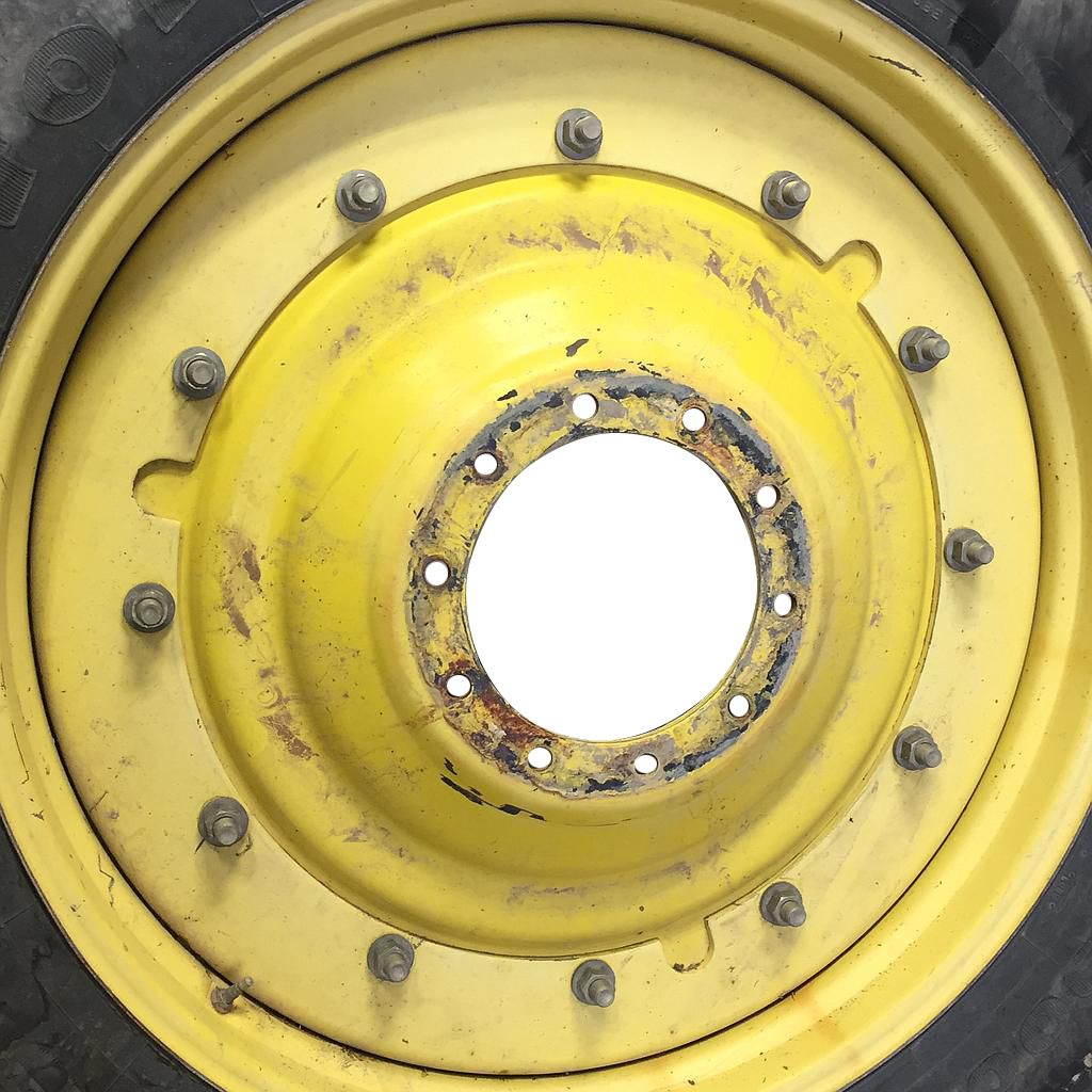 10-Hole Stub Disc Center for 38" - 54" Rim, John Deere Yellow