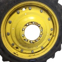 10"W x 38"D Stub Disc Rim with 10-Hole Center, John Deere Yellow