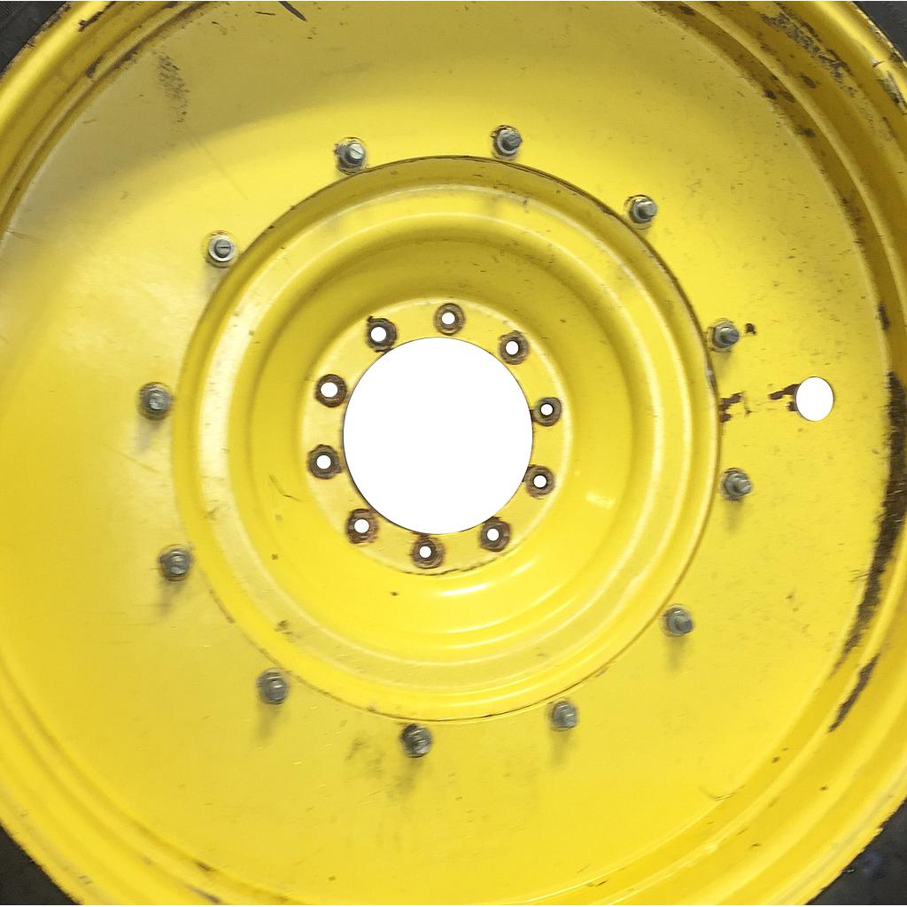 10-Hole Stub Disc Center for 38" - 54" Rim, John Deere Yellow