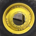 13"W x 34"D Waffle Wheel (Groups of 3 bolts) Rim with 12-Hole Center, John Deere Yellow