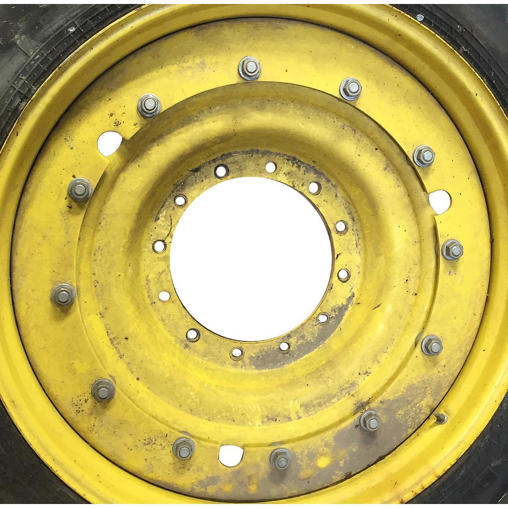 12-Hole Stub Disc Center for 38" - 54" Rim, John Deere Yellow