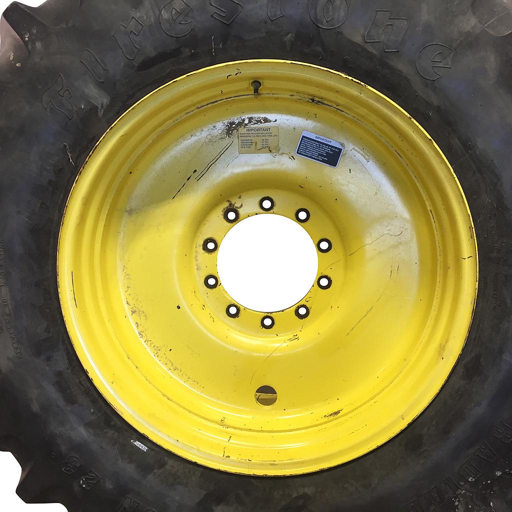 18"W x 38"D, John Deere Yellow 10-Hole Formed Plate Sprayer