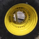420/90R30 Firestone Radial All Traction FWD R-1 on John Deere Yellow 12-Hole Waffle Wheel (Groups of 3 bolts) 60%