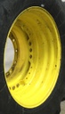 15"W x 30"D Waffle Wheel (Groups of 3 bolts) Rim with 12-Hole Center, John Deere Yellow