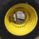 15"W x 30"D Waffle Wheel (Groups of 3 bolts) Rim with 12-Hole Center, John Deere Yellow